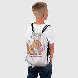 Рюкзак-мешок Morning mood - cat, цвет: 3D-принт — фото 2