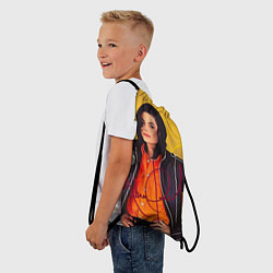 Рюкзак-мешок Michael Jackson на золотом фоне с графикой, цвет: 3D-принт — фото 2
