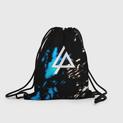 Рюкзак-мешок Linkin park холодные краски, цвет: 3D-принт