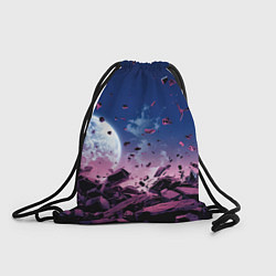 Рюкзак-мешок Абстрактные частицы в космосе, цвет: 3D-принт