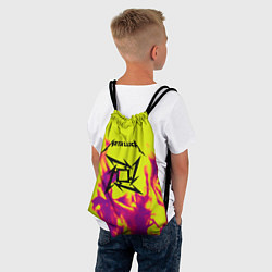 Рюкзак-мешок Металлика огненный стиль бенд, цвет: 3D-принт — фото 2