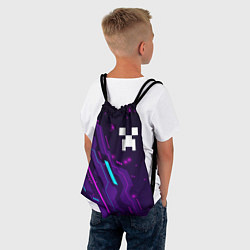 Рюкзак-мешок Minecraft neon gaming, цвет: 3D-принт — фото 2