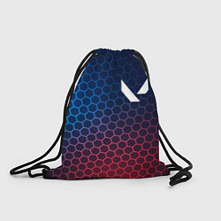 Рюкзак-мешок Valorant неоновые соты, цвет: 3D-принт