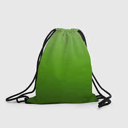 Рюкзак-мешок Градиент яблочный зелёный, цвет: 3D-принт