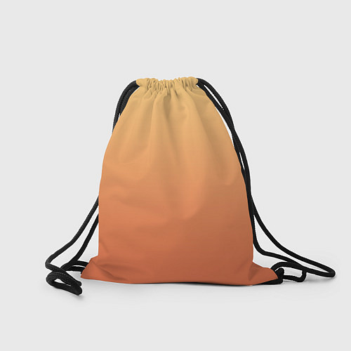 Мешок для обуви Градиент солнечный жёлто-оранжевый приглушённый / 3D-принт – фото 2