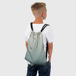 Рюкзак-мешок Серо-зелёный приглушённый градиент, цвет: 3D-принт — фото 2