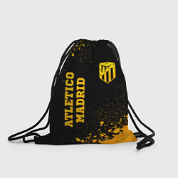Рюкзак-мешок Atletico Madrid - gold gradient вертикально, цвет: 3D-принт