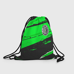 Рюкзак-мешок AC Milan sport green, цвет: 3D-принт
