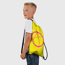 Рюкзак-мешок Символ Анархиста, цвет: 3D-принт — фото 2