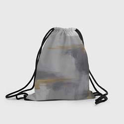 Рюкзак-мешок Серо золотая абстракция, цвет: 3D-принт