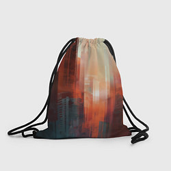 Рюкзак-мешок Размытый город на закате, цвет: 3D-принт