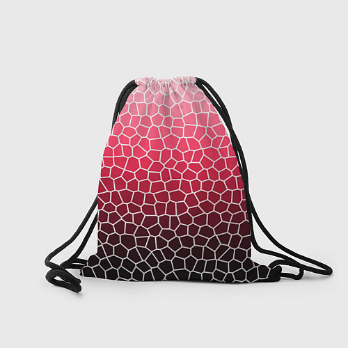 Мешок для обуви Крупная мозаика розовый градиент / 3D-принт – фото 2