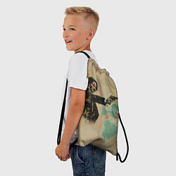 Рюкзак-мешок Джон Уик в стиле гранж, цвет: 3D-принт — фото 2