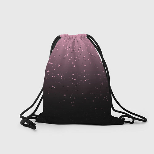 Мешок для обуви Градиент тёмный розовый брызги / 3D-принт – фото 2