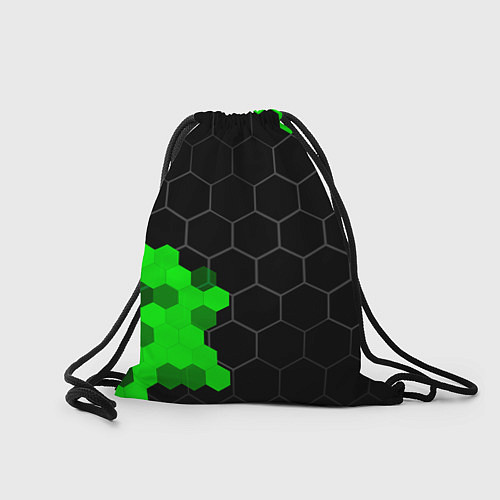 Мешок для обуви Opel green sport hexagon / 3D-принт – фото 2