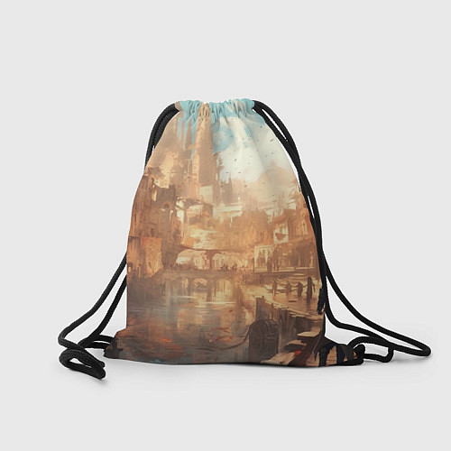 Мешок для обуви Assassins creed большой город / 3D-принт – фото 2