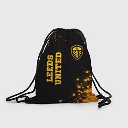 Рюкзак-мешок Leeds United - gold gradient вертикально, цвет: 3D-принт