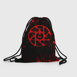 Рюкзак-мешок Стальной алхимик - красные брызги, цвет: 3D-принт