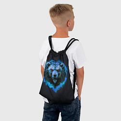 Рюкзак-мешок Пылающая эмблема медведя, цвет: 3D-принт — фото 2