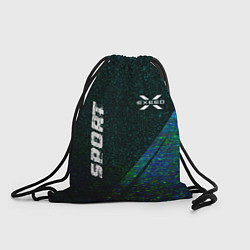 Рюкзак-мешок Exeed sport glitch blue, цвет: 3D-принт
