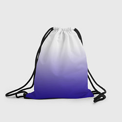 Рюкзак-мешок Градиент белый ультрамарин, цвет: 3D-принт