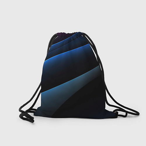 Мешок для обуви Синий стильный абстрактный геометрический стиль на / 3D-принт – фото 2