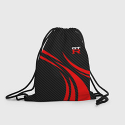 Рюкзак-мешок GTR Nissan - Carbon and red, цвет: 3D-принт