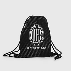 Рюкзак-мешок AC Milan sport на темном фоне, цвет: 3D-принт