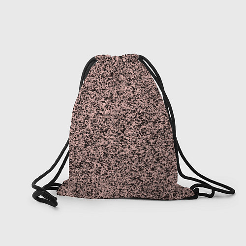 Мешок для обуви Бледно-розовый с чёрными пятнами текстура / 3D-принт – фото 2