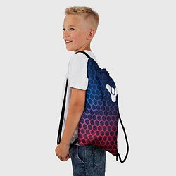 Рюкзак-мешок Destiny неоновые соты, цвет: 3D-принт — фото 2