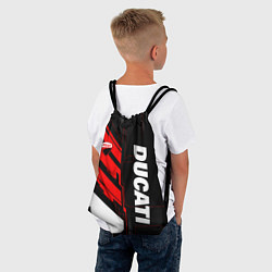 Рюкзак-мешок Ducati - красный технологический, цвет: 3D-принт — фото 2