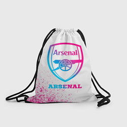 Рюкзак-мешок Arsenal neon gradient style, цвет: 3D-принт