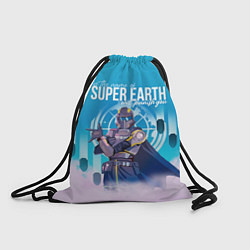 Рюкзак-мешок Helldivers 2: Super Earth, цвет: 3D-принт
