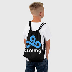 Рюкзак-мешок Cloud9 - esports logo, цвет: 3D-принт — фото 2