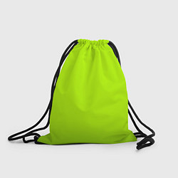 Рюкзак-мешок Яркий салатовый с лёгким затемнением, цвет: 3D-принт