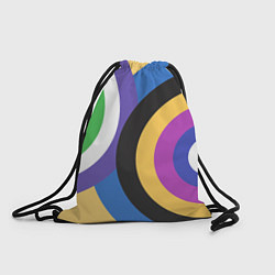 Рюкзак-мешок Разноцветные круги, абстракция, цвет: 3D-принт