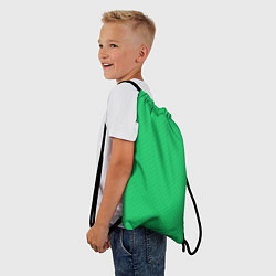 Рюкзак-мешок Яркий зелёный текстурированный в мелкий квадрат, цвет: 3D-принт — фото 2