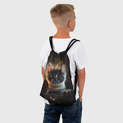 Рюкзак-мешок Котенок в свитере - нейросеть, цвет: 3D-принт — фото 2