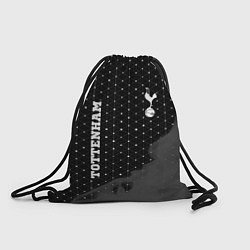 Рюкзак-мешок Tottenham sport на темном фоне вертикально, цвет: 3D-принт