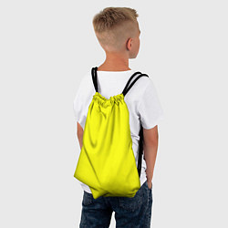 Рюкзак-мешок Яркий желтый, цвет: 3D-принт — фото 2