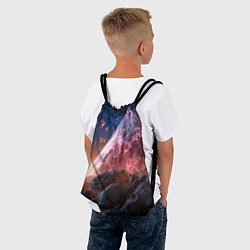 Рюкзак-мешок Абстрактная пирамида космическая, цвет: 3D-принт — фото 2