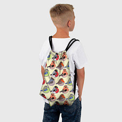 Рюкзак-мешок Веселые птички, цвет: 3D-принт — фото 2