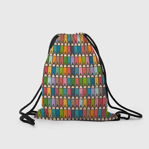 Мешок для обуви Паттерн с цветными карандашами / 3D-принт – фото 2