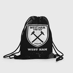 Мешок для обуви West Ham sport на темном фоне