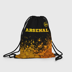 Рюкзак-мешок Arsenal - gold gradient посередине, цвет: 3D-принт