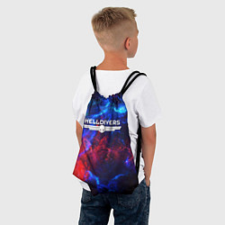 Рюкзак-мешок Helldivers: Space Logo, цвет: 3D-принт — фото 2