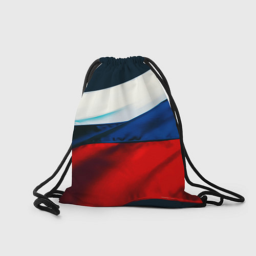 Мешок для обуви Блондинка с косами - флаг России / 3D-принт – фото 2