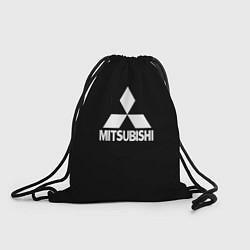 Рюкзак-мешок Mitsubishi logo white, цвет: 3D-принт