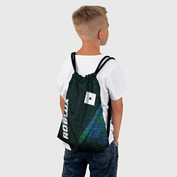 Рюкзак-мешок Roblox glitch blue, цвет: 3D-принт — фото 2