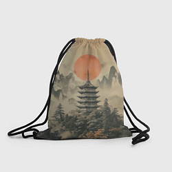 Рюкзак-мешок Японская башня, цвет: 3D-принт